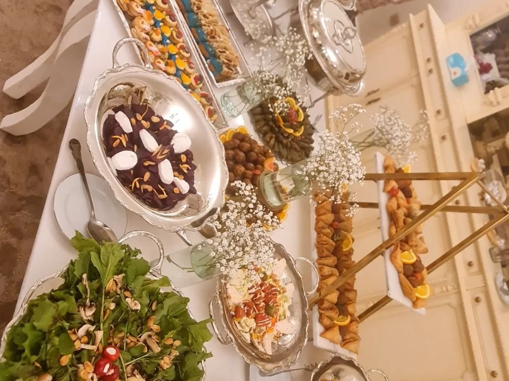 Elegant home event table spread